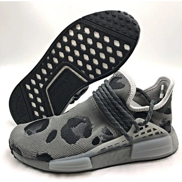 adidas Originals NMD Human Race x Pharrell Animal Print Sz  Ash Black ID1531 - Picture 2 of 11